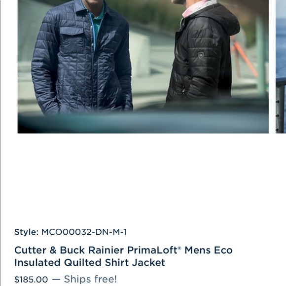 NWT Cutter and Buck Primaloft shirt jacket - Picture 7 of 12